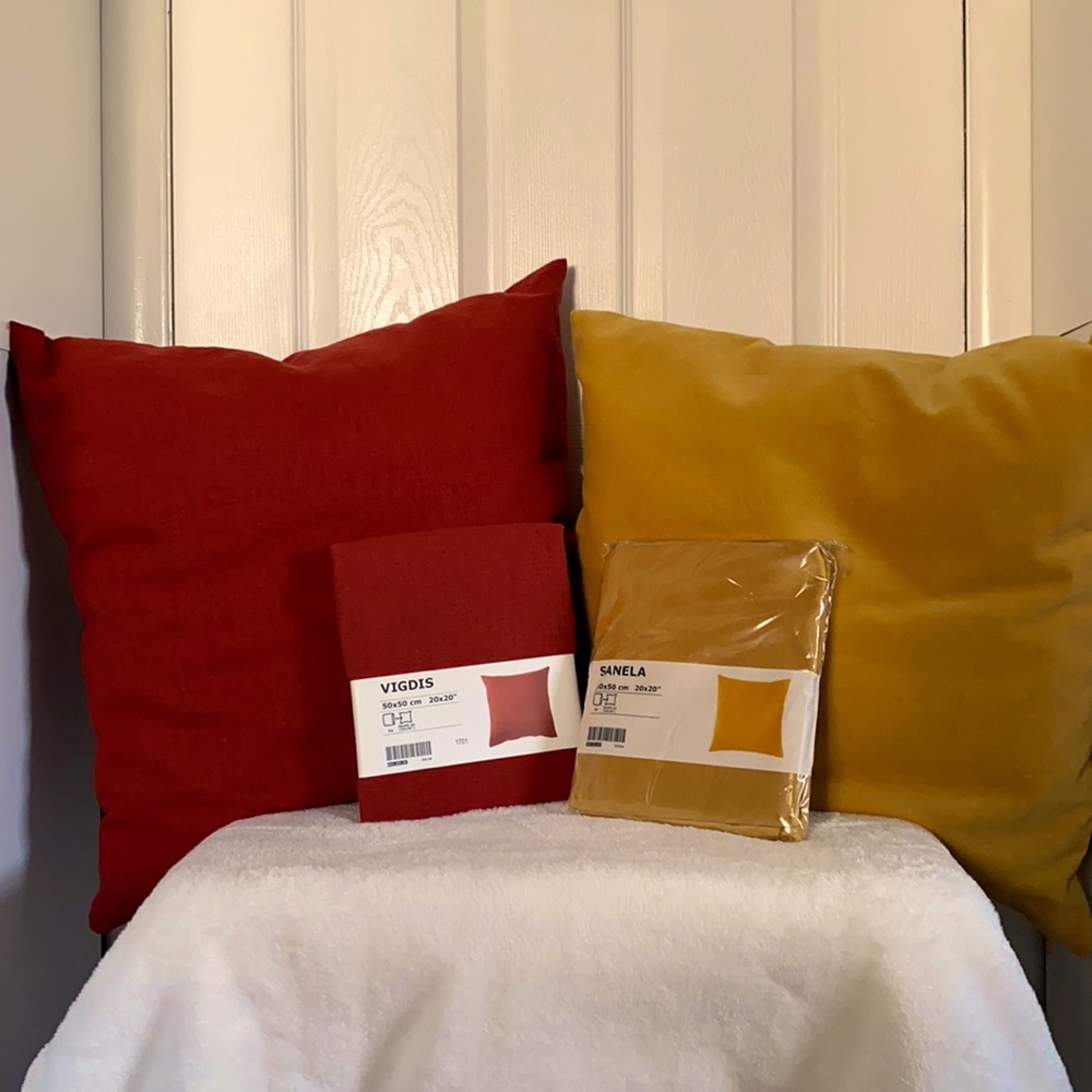 IKEA 20”x20” pillow cases